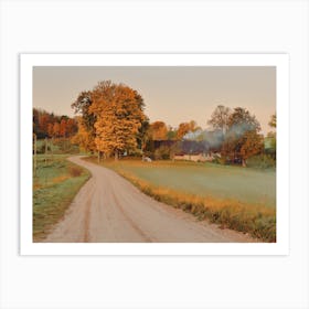 Cold Fall Morning Art Print