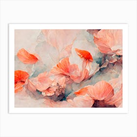 Flowers In Wind Art Print