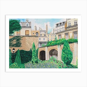 Hidden Parisan Garden Art Print