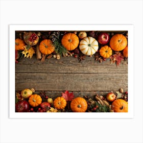 Thanksgiving Frame Art Print