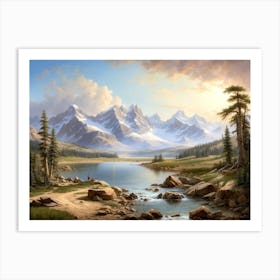 Mountain Lake Art Print