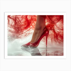 High Heels And Smoke 1 Art Print