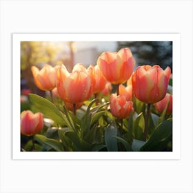 Tulips In The Garden 4 Art Print