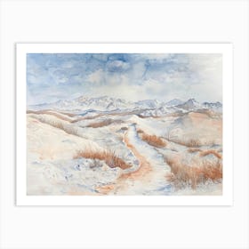 Snowy Path Art Print