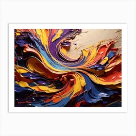 Abstract Painting Paintings Art Print 6 Art Print