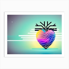 Abstract Heart 1 Art Print