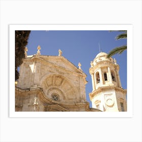 Iglesia De Santa Cruz In Cadiz Art Print