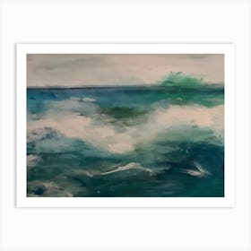 Crashing waves Art Print