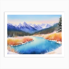 The Icy Path: A Winter Journey 4 Art Print