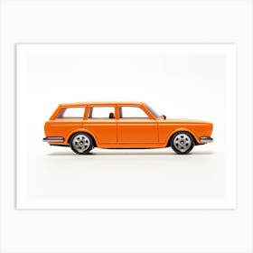 Toy Car 71 Datsun Bluebird 510 Wagon Orange Art Print