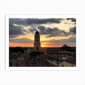 Sunset Over Trinidad Cuba (Cuba Series) Art Print