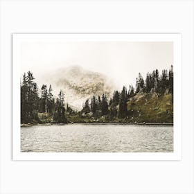 Rugged Mountain Lake Art Print