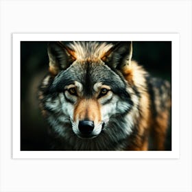 Grey Wolf 1 Art Print