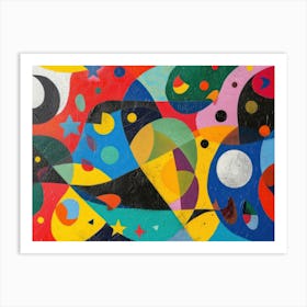 Contemporary Artwork Inspired By Joan Miro 4 Art Print