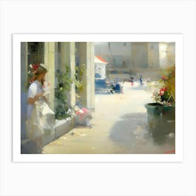 Bari Girl In The Sun Art Print