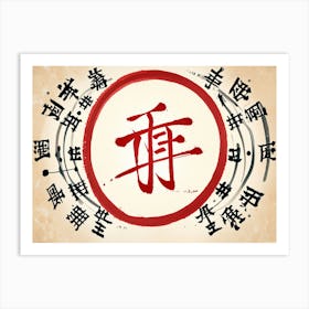 Chinese Calligraphy 13 Art Print