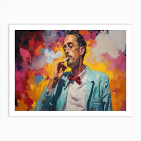 Man Smoking A Cigarette 7 Art Print