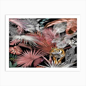 Jungle Tiger 02 Art Print