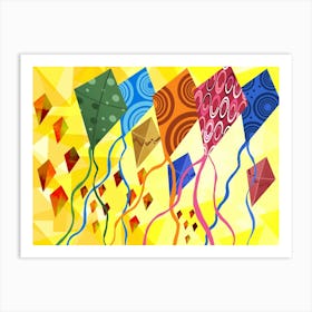 The Kite Festival Art Print