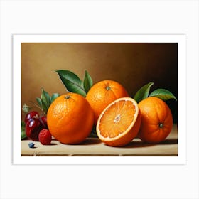 Oranges And Berries Art Print