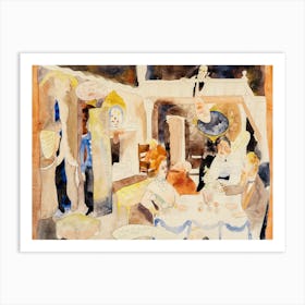 Lulu And Alva Schön At Lunch (1918), Charles Demuth Art Print