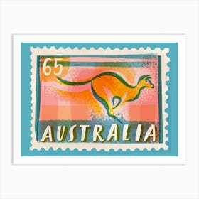 Australia Postage Stamp Art Print
