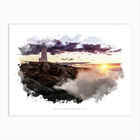 Peggy S Point Lighthouse, Nova Scotia, Canada Art Print