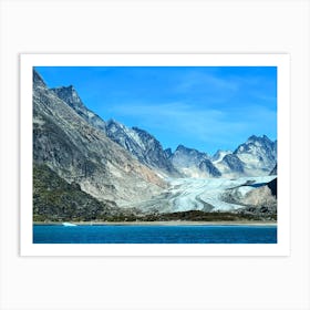 Glacier In The Mountains (Greenland Series) Art Print