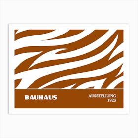 Bauhaus Orange Exhibition 19 Art Print