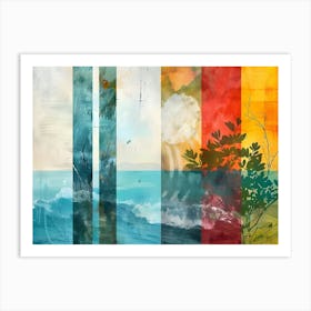 Vibrant seascape Art Print