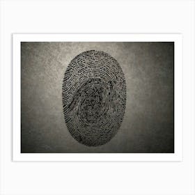 Fingerprint Art Print