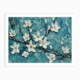 Magnolia Blossoms 4 Art Print