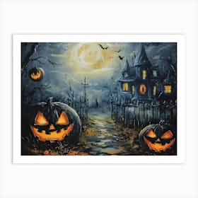 Halloween Pumpkins 22 Art Print