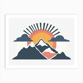 Mountain Sunrise Art Print