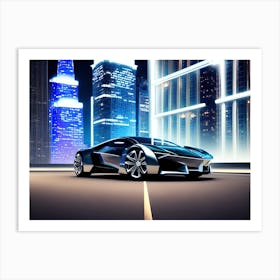Futuristic Sports Car 6 Art Print