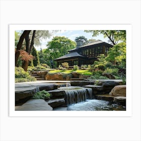 Japanese Garden Art Print