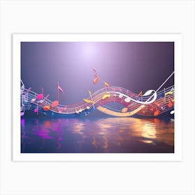 Tangled Notes Art Print