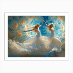 Dancers In The Quanta Art Print