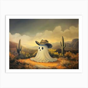 Ghost In The Desert 3 Art Print