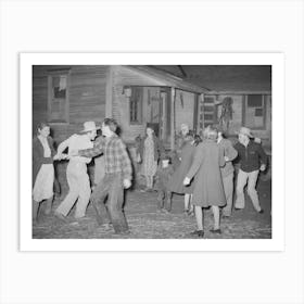 Swing Game At Play Party In Mcintosh County, Oklahoma, See General Caption 26 By Russell Lee Art Print