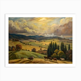 Tuscan Landscape Art Print