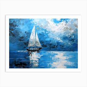 Sailboat In The Sky 2 Art Print