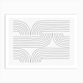 Wavy Lines Art Print