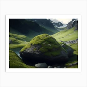 Alpine Moss And Highland Scenery Art Print