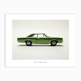 Toy Car 68 Dodge Dart Green Poster Art Print