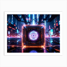 Futuristic City 7 Art Print