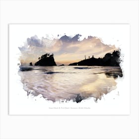 Second Beach & Third Beach, Vancouver, British Columbia Art Print