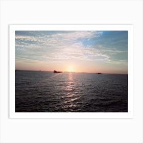 Sunset From A Cruise Ship Art Print