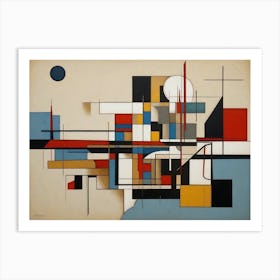 Bauhaus style Painting 2 Art Print