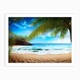 Beach Scene 2 Art Print